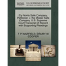 Ely Norris Safe Company, Petitioner, V. the Mosler Safe Company. U.S. Supreme Court Transcript of Record with Supporting Pleadings