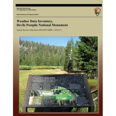 Weather Data Inventory, Devils Postpile National Monument
