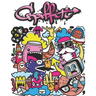 Graffiti: Street Art Coloring Book For Teens Adults, 50 Amazing Graffiti drawing, Calm & Relaxation