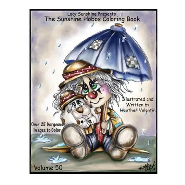 Lacy Sunshine Presents The Sunshine Hobos Coloring Book: Whimscial Hobos Pets All Ages Coloring Book Volume 50