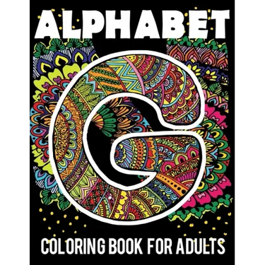 Coloring book: Alphabet coloring book for adults