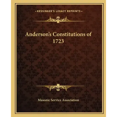 Anderson's Constitutions of 1723