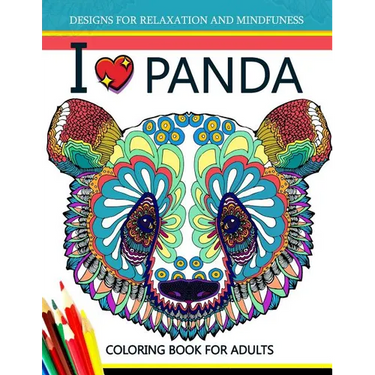 I love Panda Coloring Book for Adult