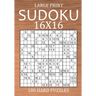 Large Print Sudoku 16x16 - 100 Hard Puzzles: Very Difficult Hexadoku with Solutions - Sudoku Variant Puzzle Book for Adults