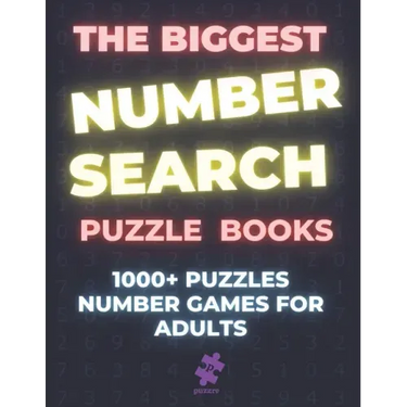 The Biggest Number Search Puzzle Books: 1000+ Puzzles Number Games For Adults