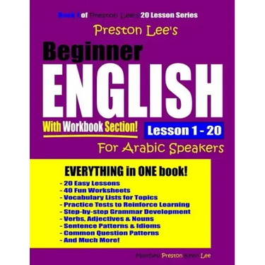 Preston Lee's Beginner English With Workbook Section Lesson 1 - 20 For Arabic Speakers