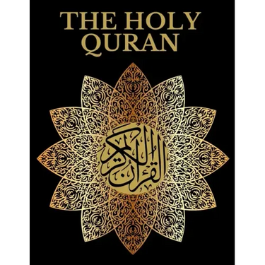 The holy Quran: Clear & Easy To Read With English in black