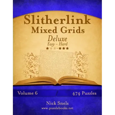 Slitherlink Mixed Grids Deluxe - Easy to Hard - Volume 6 - 474 Puzzles