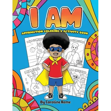I AM affirmation coloring and activity book
