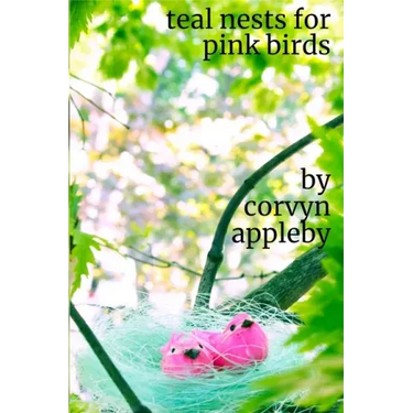 teal nests for pink birds