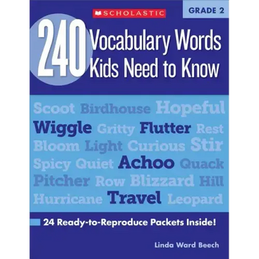 240 Vocabulary Words Kids Need to Know: Grade 2: 24 Ready-To-Reproduce Packets Inside!