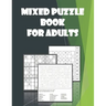 Mixed Puzzle book for Adults: Word search, Sudoku, Number Blocks - Brain teasers for adults