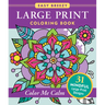 Large Print Coloring Book - Color Me Calm - 50 Big and Simple Designs
