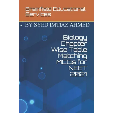 Biology Chapter Wise Table Matching MCQs for NEET 2021