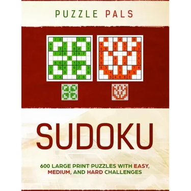 Sudoku: 300 Large Print Puzzles with Easy, Medium, and Hard Challenges