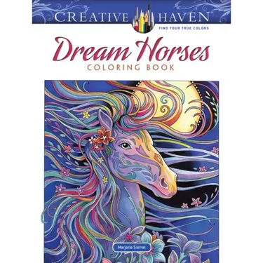 Creative Haven Dream Horses Coloring Book