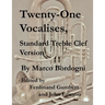 Twenty-One Vocalises, Standard Treble Clef Version