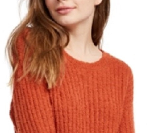 Almost Famous Junior's Ribbed Cropped Sweater Brown by Steals