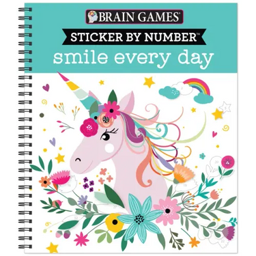 Brain Games - Sticker by Number: Smile Every Day
