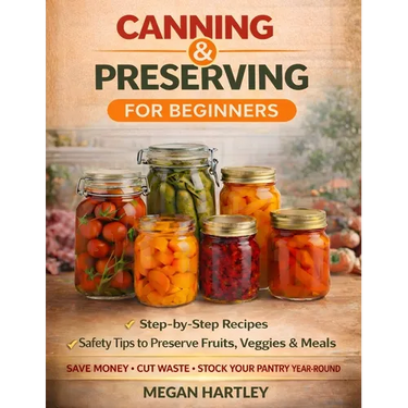 Canning and Preserving for Beginners: Step-by-Step Recipes and Safety Tips to Preserve Fruits, Veggies, and Meals Save Money, Cut Waste, and Build a F