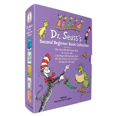 Dr. Seuss's Second Beginner Book Boxed Set Collection: The Cat in the Hat Comes Back; Dr. Seuss's Abc; I Can Read with My Eyes Shut!; Oh, the Thinks Y