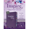 Inspire Praise Bible Large Print Nlt, Filament Enabled (Hardcover Leatherlike, Purple)