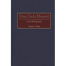 Gian Carlo Menotti: A Bio-Bibliography