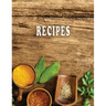 Low Vision Recipe Book Large Print With Bold Lines: Personal Cookbook With High Contrast Black Print on White Paper for Visually Impaired