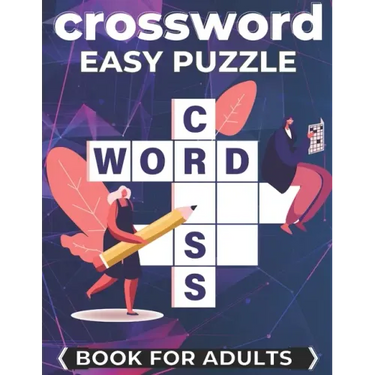 Crossword Easy Puzzle Book For Adults: Cross Words Activity Puzzlebook