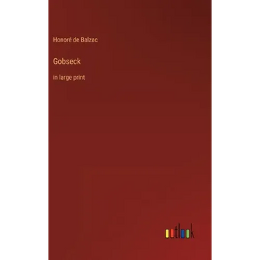 Gobseck: in large print