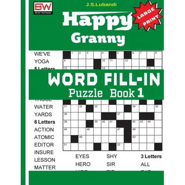 Happy Granny WORD FILL-IN Puzzle Book 1