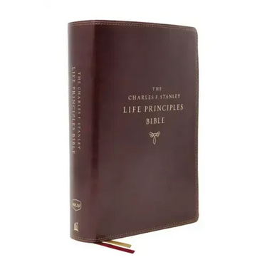 Nkjv, Charles F. Stanley Life Principles Bible, 2nd Edition, Leathersoft, Burgundy, Comfort Print: Growing in Knowledge and Understanding of God Throu