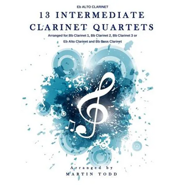 13 Intermediate Clarinet Quartets - Eb Alto Clarinet