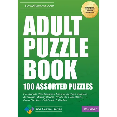 Adult Puzzle Book: 100 Assorted Puzzles