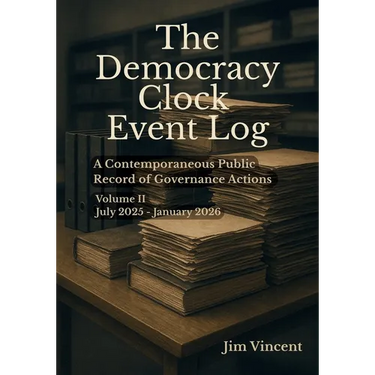 The Democracy Clock Event Log: A Contemporaneous Public Record of Governance Actions, Volume II, July 2025-January 2026
