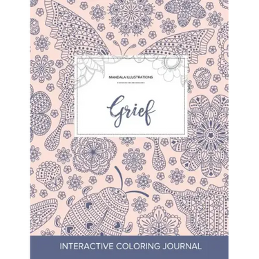 Adult Coloring Journal: Grief (Mandala Illustrations, Ladybug)