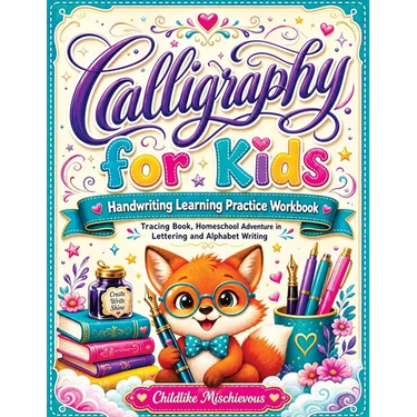 Calligraphy for Kids: Handwriting Learning Practice Workbook Tracing Book, Homeschool Adventure in Lettering and Alphabet Writing