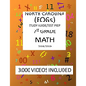 7th Grade NORTH CAROLINA EOGs, 2019 MATH, Test Prep: 7th Grade NORTH CAROLINA END OF GRADE 2019 MATH Test Prep/Study Guide