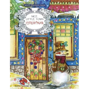Adult Coloring Book: Nice Little Town Christmas