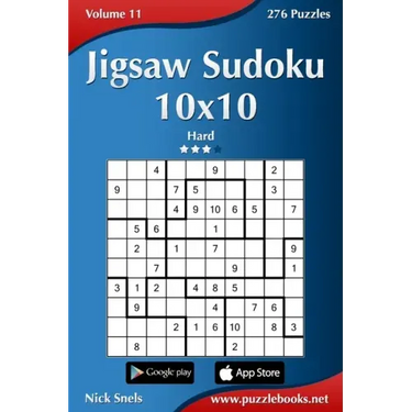 Jigsaw Sudoku 10x10 - Hard - Volume 11 - 276 Puzzles