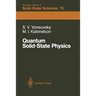 Quantum Solid-State Physics