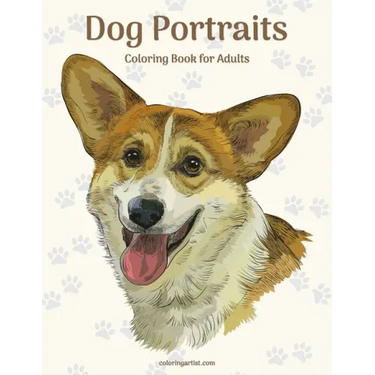 Dog Portraits Coloring Book for Adults