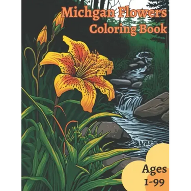 Michigan Flowers Coloring Book