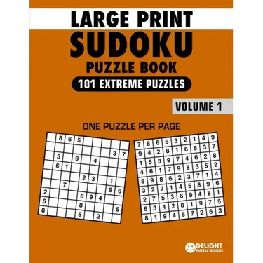 Large Print Sudoku Puzzle Book Extreme: 101 Extreme Sudoku Puzzles for Adults & Seniors to Improve Memory