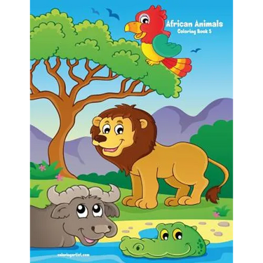 African Animals Coloring Book 5