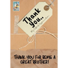 Thank You For Being a Great Brother!: My Gift Of Appreciation: Full Color Gift Book Prompted Questions 6.61 x 9.61 inch
