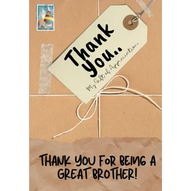 Thank You For Being a Great Brother!: My Gift Of Appreciation: Full Color Gift Book Prompted Questions 6.61 x 9.61 inch