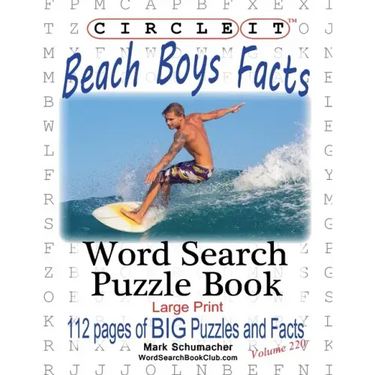 Circle It, Beach Boys Facts, Word Search, Puzzle Book
