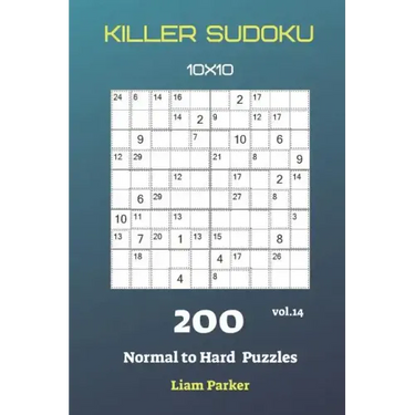 Killer Sudoku - 200 Normal to Hard Puzzles 10x10 vol.14