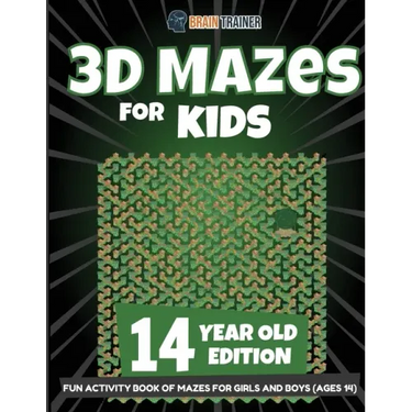 3D Mazes for Kids 14 Year Old Edition - Fun Activity Book of Mazes for Girls and Boys (Ages 14)